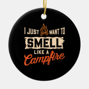 Décoration En Céramique Camping - Sentez Comme Un Feu De Campagne