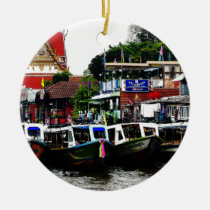 Décoration En Céramique Canal à Bangkok Thaïlande