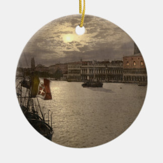 Décoration En Céramique Canal grand par le clair de lune I, Venise, Italie
