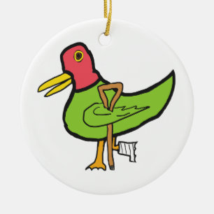 Décoration En Céramique Canard Boiteux