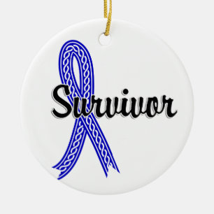 Décoration En Céramique Cancer du rectum du survivant 17