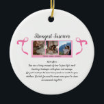 Décoration En Céramique Cancer du sein Survivant Trois photos Collage Mug<br><div class="desc">Cette tasse magnifiquement conçue n'est pas seulement un bateau pour votre boisson préférée. C'est un symbole de résilience, d'espoir et de force. Je me souviens avoir parlé à un homme de l'hôpital dont sa femme est une survivante du cancer du sein. Il ne perd jamais espoir et ses enfants aussi....</div>