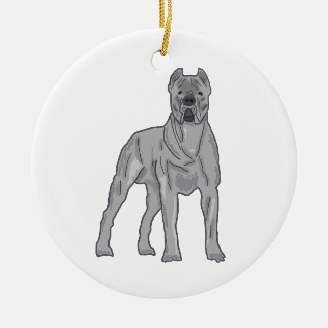 Décoration En Céramique Cane Corso (Devant)