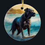 Décoration En Céramique Cane Corso Beach Surf Peinture<br><div class="desc">Plongez dans le monde ludique de l'aventure canine avec cette peinture captivante. Un chien en ébullition se rend aux vagues, chevauchant habilement le surf sur une plage baisée par le soleil. L'oeuvre d'art vibrante capte magnifiquement l'essence de l'excitation au bord de la plage tandis que le chien court sans crainte...</div>