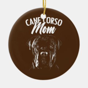 Décoration En Céramique Cane Corso Maman Propriétaire de chien