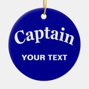 DÉCORATION EN CÉRAMIQUE CAPITAINE FAIT SUR COMMANDE