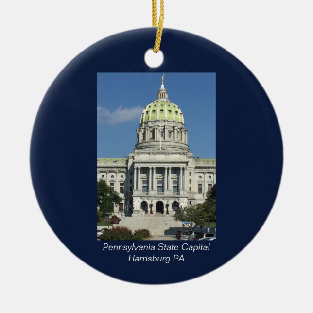 Décoration En Céramique Capitale de l'État de Pennsylvanie (Devant)