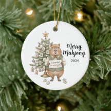 Capybara Joyeux Mahjong Noël Drôle de Fête