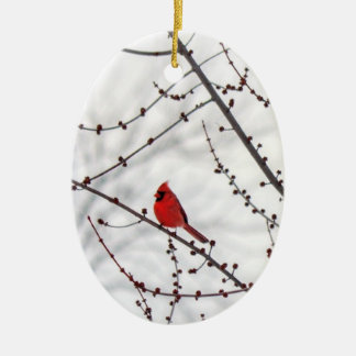 Décoration En Céramique Cardinal Noël Ornament - Les anges sont proches