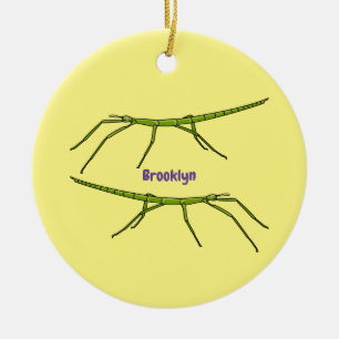 Décoration En Céramique Caricature de mignon rouge vert avec des visages h