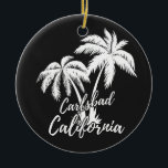 Décoration En Céramique Carlsbad California Beach Palm Trees<br><div class="desc">Carlsbad California Beach Palm Trees Ornement</div>