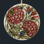 Décoration En Céramique Carnation Carrelage Fleur Antique Art Rustique<br><div class="desc">Carnation rouge et rose - Cette image est basée sur un dessin d'art graphique antique montrant une fleur de maïs ou une fleur de carnation à fleurs bleues. Créé par le designer de tuiles William de Morgan, un collaborateur avec William Morris, l'un des plus célèbres designers de l'ère des arts...</div>