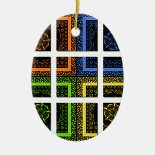 Décoration En Céramique Carré dans une boîte