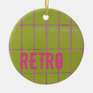 Décoration En Céramique Carrelage Green Retro 80s les années 70 60s vintag