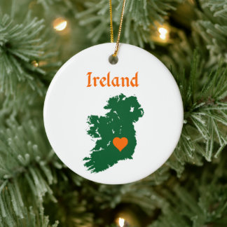Décoration En Céramique Carte de l'Irlande