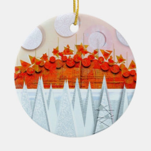 Décoration En Céramique Carte de remerciement "HIVER" de JESSICA ANNE FRAN