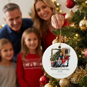 Décoration En Céramique Carte de vœux personnalisée de saison avec photo m