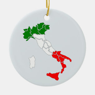 Décoration En Céramique Carte d'ornement de l'Italie