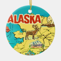 Carte postale vintage de l'Alaska