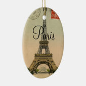 Décoration En Céramique Carte postale vintage de Paris France de Tour (Droite)