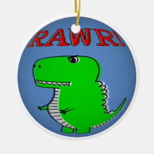 Décoration En Céramique Cartoon T-Rex RAWR mou et en colère