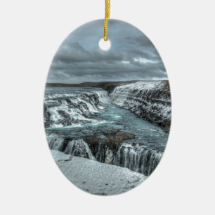 Décoration En Céramique Cascade de Gullfoss, Islande