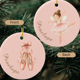 Décoration En Céramique Casse-Noisette Élégant Aquarelle Ballerine Ballet