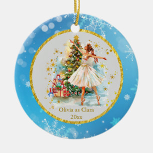Décoration En Céramique Casse-Noisette Personnalisé Ballet Noël - Cadeau