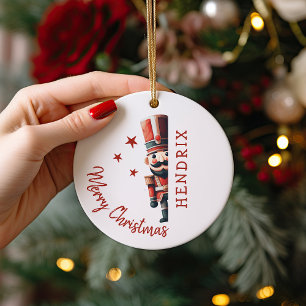 Décoration En Céramique Casse-noisette personnalisé pour enfants de Noël