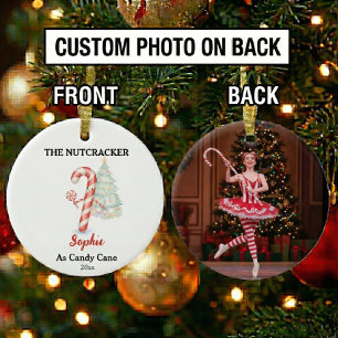Décoration En Céramique Casse-Noisette Photo personnalisé de Noël en forme