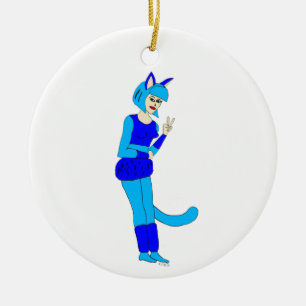 Décoration En Céramique catgirl