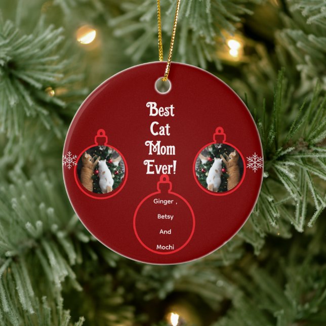 Décoration En Céramique Cats In Christmas Tree Customize  (Arbre)