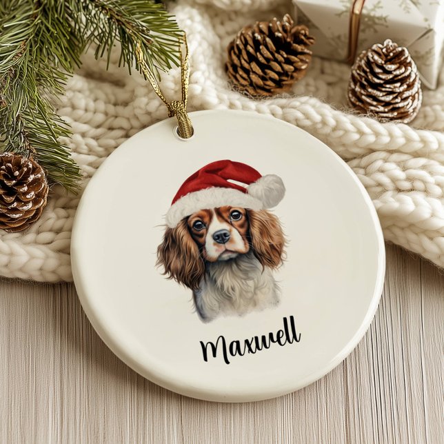 Décoration En Céramique Cavalier King Charles Spaniel Chien Personnalisé (Créateur téléchargé)