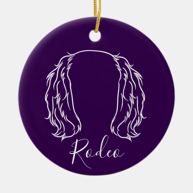 Décoration En Céramique Cavalier Ornament (Paw Prints) (Devant)