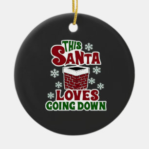 Décoration En Céramique Ce Père Noël Aime Défiler Noël Noël Noël Mauvais N