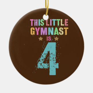 Décoration En Céramique CE PETIT GYMNAST EST 4 Cool 4e anniversaire garçon