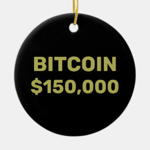 Décoration En Céramique Célébration de Bitcoin à 150000