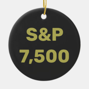 Décoration En Céramique Célébration de l'indice boursier S&P 7 500