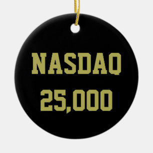 Décoration En Céramique Célébration du NASDAQ 25000 en Bourse