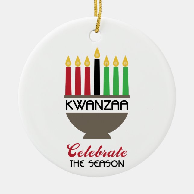 Décoration En Céramique Célébrer Kwanzaa (Devant)