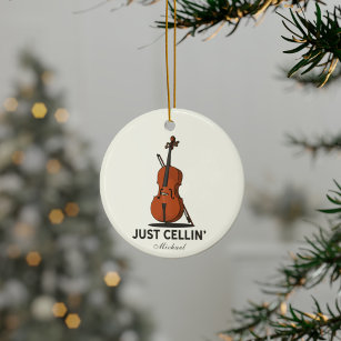 Décoration En Céramique Cellist Performance Music Cello Custom Just Cellin