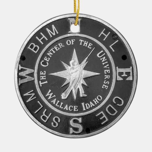 Décoration En Céramique Centre de l'Univers à Wallace Idaho (Devant)