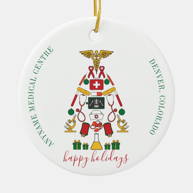 Décoration En Céramique Centre Médicale d'entreprise personnalisé Infirmiè (Devant)