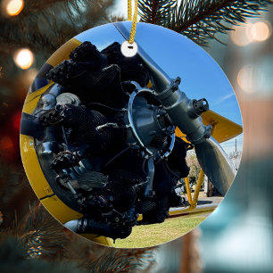 Décoration En Céramique Céramique Personnalisée Noël Photo d'Avion