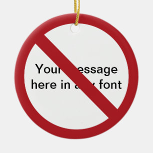 Décoration En Céramique Cercle personnalisé avec bouton