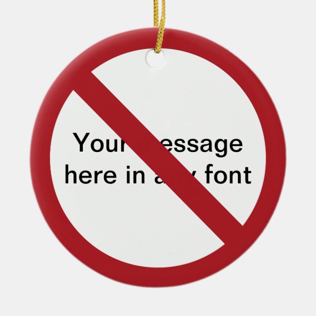 Décoration En Céramique Cercle personnalisé avec bouton (Devant)