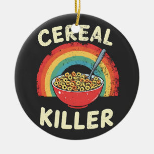 Décoration En Céramique Céréales Killer Mens Food Pun True Crime