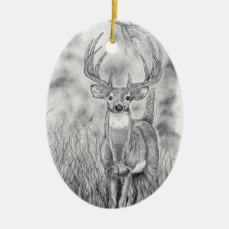 Décoration En Céramique Cerf à Woods