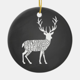 Décoration En Céramique cerf de chevreuil gibier chasse chasse boucher via