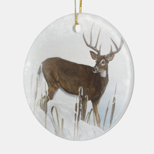 Décoration En Céramique Cerf de Virginie